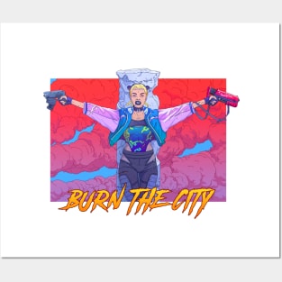 Riot burn the city Posters and Art